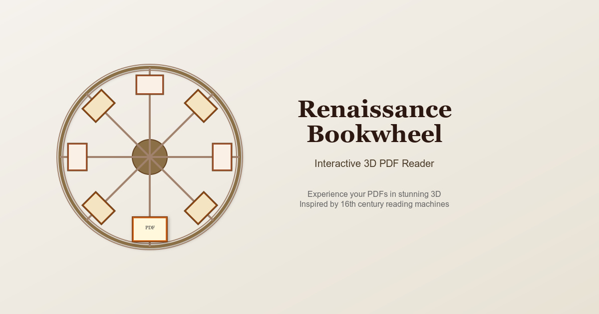 Digital Bookwheel – Read 8 PDFs at once